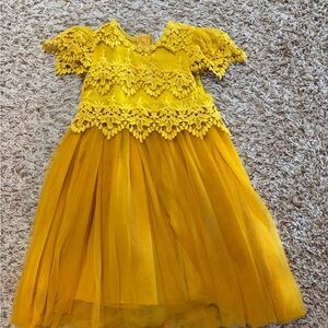 Scully Yellow Lace Dress